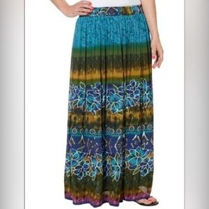 Chaudry KC Multicolor Bohemian Maxi Skirt